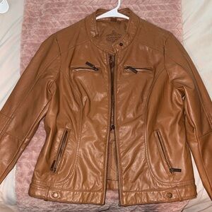 Jou Jou Faux Leather Jacket